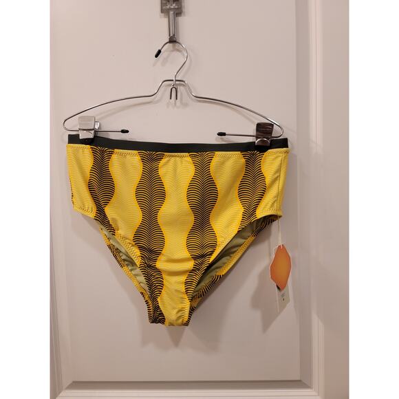 Fe Noel x Target Wave Print High Leg Cheeky Bikini Bottom - Picture 7 of 10